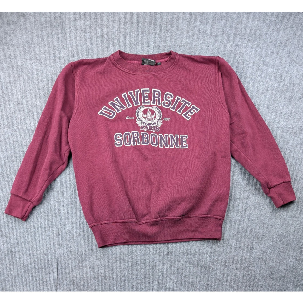 Vintage Sorbonne University Sweatshirt Mens Medium Universite Collegiate Paris